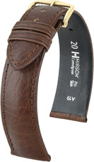 Barna bőr szíj Hirsch Camelgrain L 01009015-1 (Borjú)