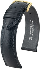 Fekete bőr szíj Hirsch Camelgrain L 01009050-1 (Borjú)