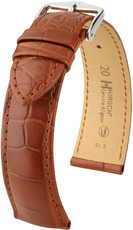 Barna bőr szíj Hirsch Genuine Alligator L 10220779-2 (Aligátor bőr)