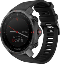 Polar Grit X Pro sporttester, black, mér. M/L