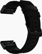 Szíj QuickFit 26mm, nejlon (Garmin Fenix 7X/6X/5X, Tactix) fekete QuickFit