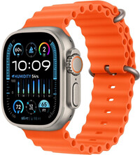 Apple Watch Ultra 2 GPS + Cellular, 49mm Titanium Case / Orange Ocean Band