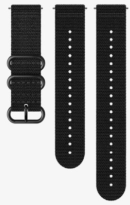 Textil szíj az órához Suunto Spartan Sport, Spartan Sport Wrist HR/Baro és Suunto 9 Black/Black M+L 24mm