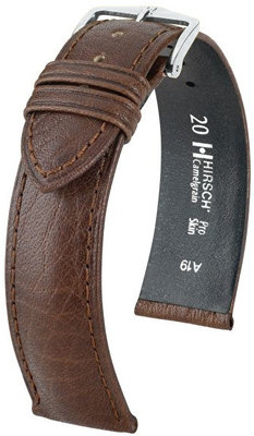 Barna bőr szíj Hirsch Camelgrain L 01009015-2 (Borjú)