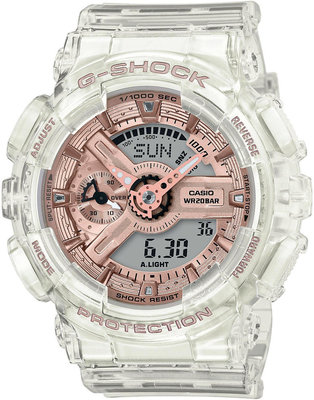 Casio G-Shock Original GMA-S110SR-7AER S Series Transparent x Pink Gold Collection