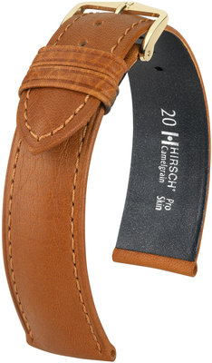 Barna bőr szíj Hirsch Camelgrain L 01009010-1 (Borjú)