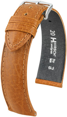 Barna bőr szíj Hirsch Camelgrain XL 01009210-2 (Borjú)