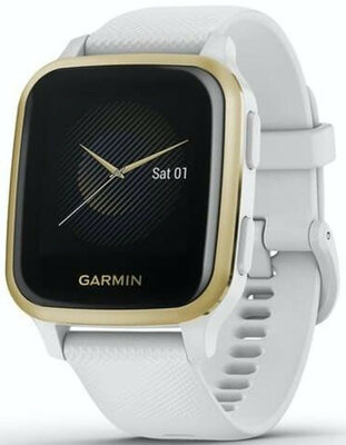 Garmin Venu Sq, LightGold/White Band