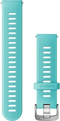 Garmin Quick Release szíj 20mm, szilikon, égszínkék, ezüst csattal (Venu, Venu Sq, Venu 2 plus)