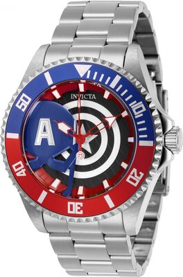 Invicta Marvel Quartz 44mm 29680 Captain America Limited Edition 3000pcs