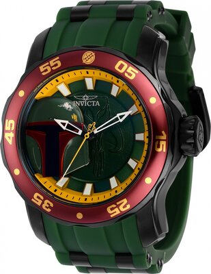 Invicta Star Wars Quartz 48mm 37209 Boba Fett Limited Edition 1977pcs