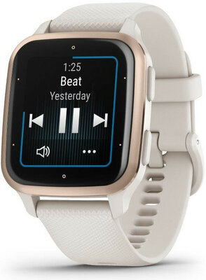 Garmin Venu Sq 2 Music, Peach Gold / Ivory Band