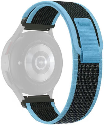 Řemínek Quick pánt 20mm, nejlon, kék, tépőzár (Garmin Venu, Venu Sq, Venu Sq 2, Venu 2 plus, stb.)