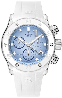 Edox CO-1 Chronolady Chronograph 10255-3BCABBUCI